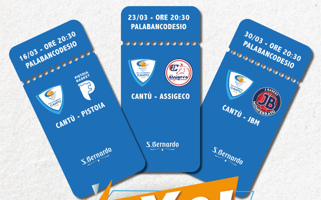 “WEDNESDAY PACKAGE”: PROMO 3X2 PER I TIFOSI DI PALLACANESTRO CANTÙ