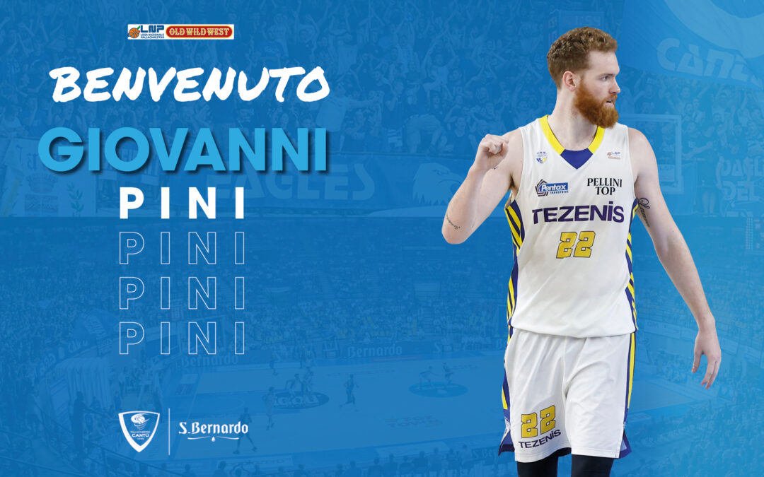 NUOVA FIRMA PER L’ACQUA S.BERNARDO: GIOVANNI PINI È BIANCOBLÙ!