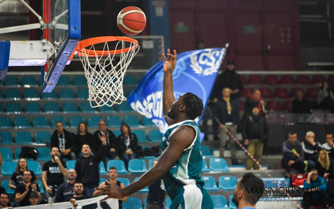 CANTÙ SOFFRE A RIETI, MA LA SPUNTA ALL’OVERTIME