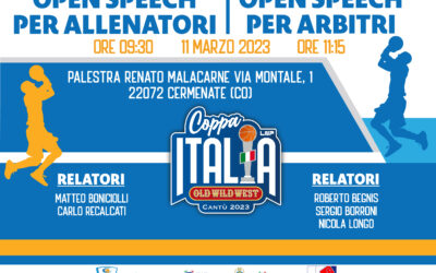 SI SCALDANO I MOTORI DELL’OPEN SPEECH DEDICATO AD ALLENATORI E ARBITRI