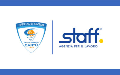 STAFF SPA OFFICIAL SPONSOR DI PALLACANESTRO CANTÙ FINO AL 2026