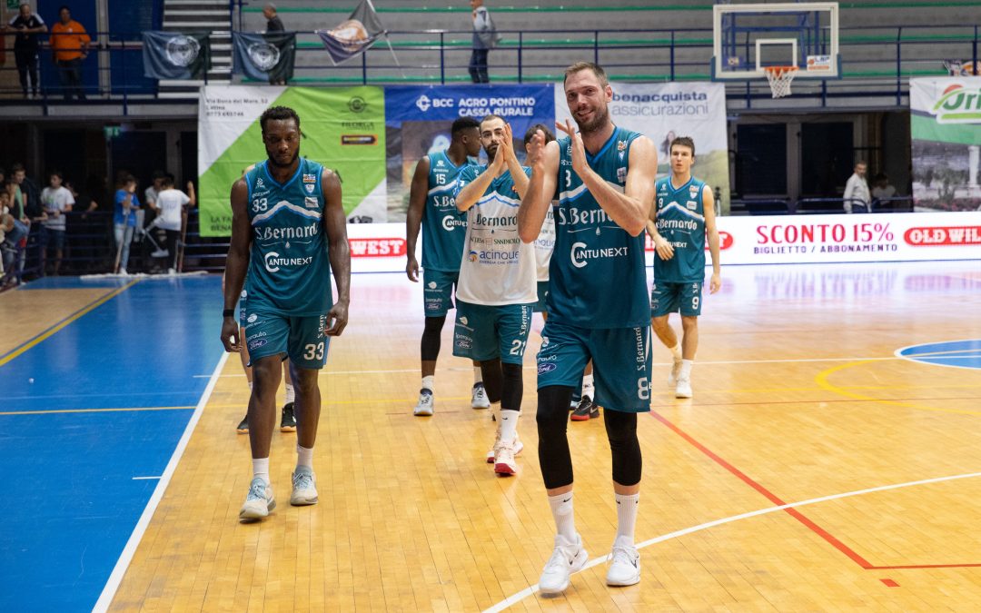 L’ACQUA S.BERNARDO RIMANE AVANTI PER TUTTA LA PARTITA E TORNA DA LATINA CON DUE PUNTI