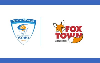 FOXTOWN E PALLACANESTRO CANTÙ CONTINUANO INSIEME: RINNOVATO L’ACCORDO COME OFFICIAL SPONSOR