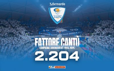UN NUOVO RECORD DI ABBONATI: LA CAMPAGNA “FATTORE CANTÙ” SI CHIUDE A QUOTA 2024