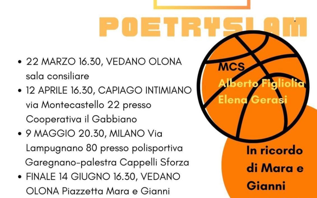 POETRY SLAM, IN MEMORIA DI GIANNI E MARA CORSOLINI, A CAPIAGO INTIMIANO