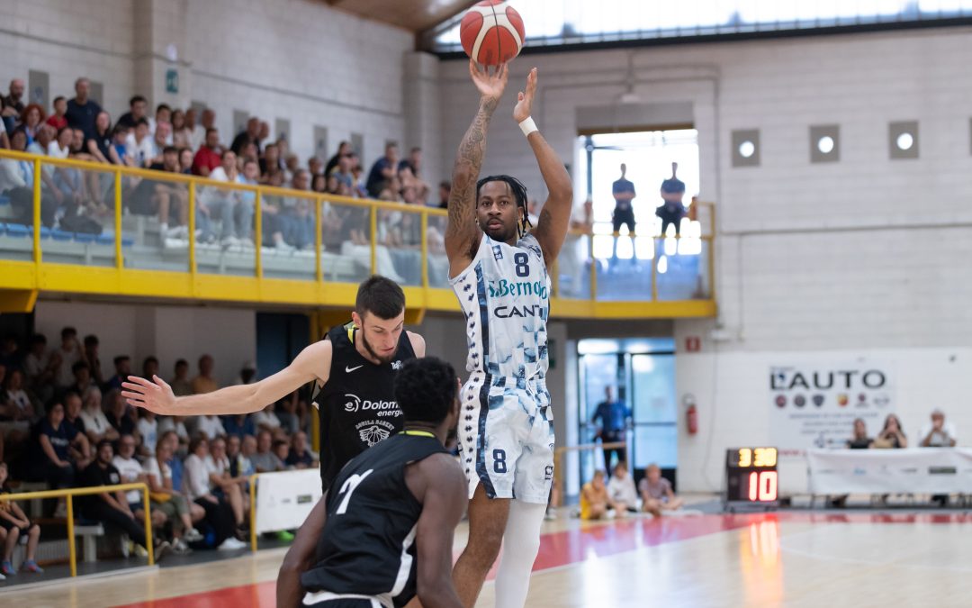 L’ACQUA S.BERNARDO CHIUDE LA SUA AVVENTURA IN VALTELLINA BATTENDO TRENTO 79-70