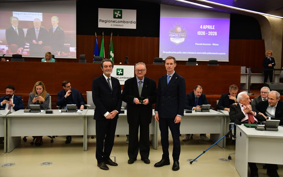 IL BASKET AZZURRO A PALAZZO PIRELLI: PREMIATO ANCHE IL PRESIDENTE ALLIEVI