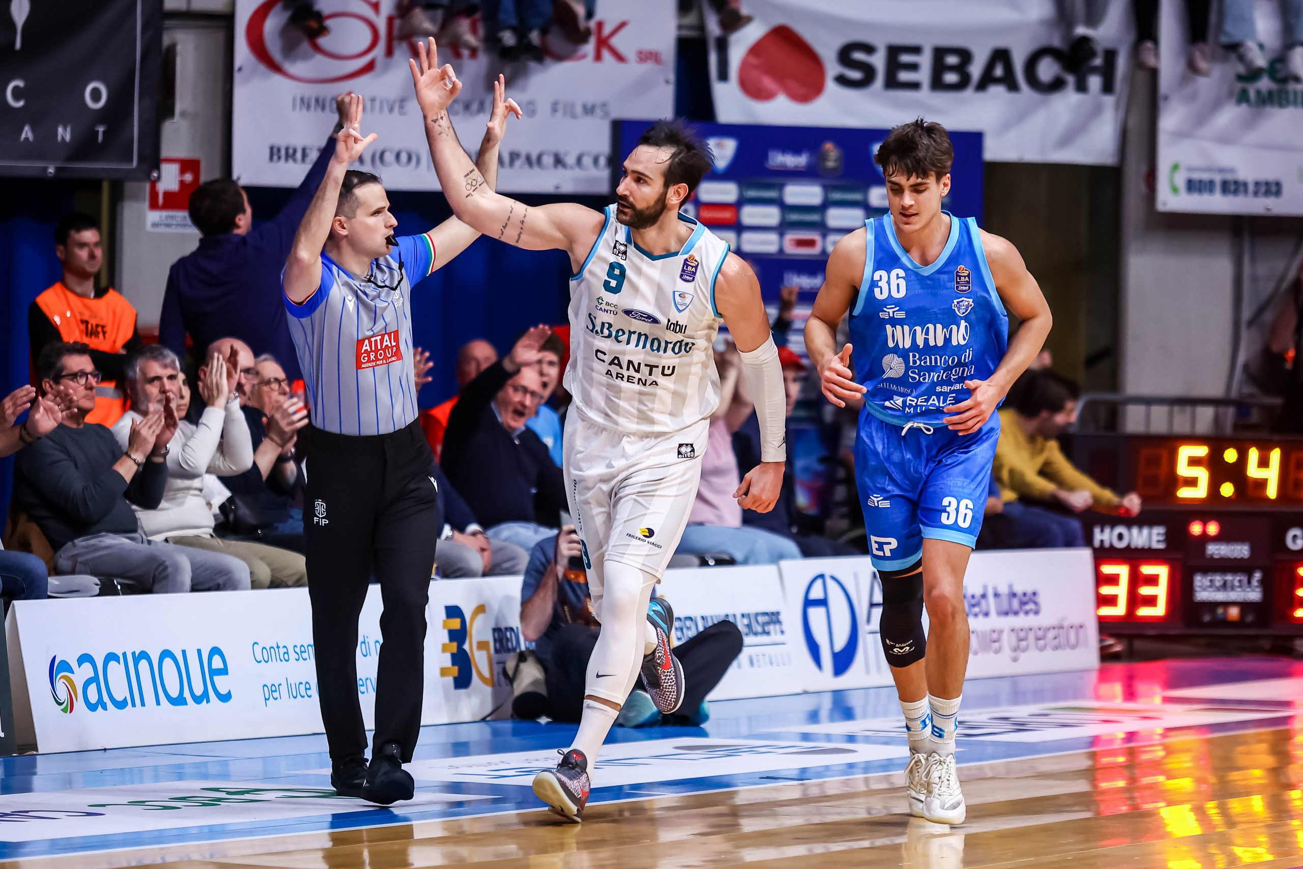 Acqua S.Bernardo Cantù – Banco Di Sardegna Sassari – Campionato italiano Basket 2025/2026