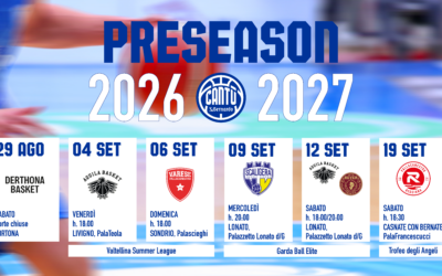 IL PROGRAMMA DEL PRECAMPIONATO